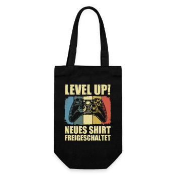 Neues Shirt Freigeschaltet - Geschenkbeutel für Flaschen - Schwarz - Vorne