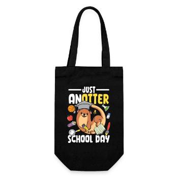 Just anotter school day - Geschenkbeutel für Flaschen - Schwarz - Vorne