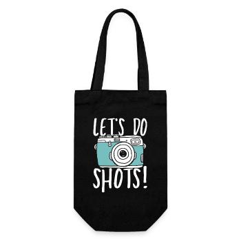 Let s do shots - Geschenkbeutel für Flaschen - Schwarz - Vorne