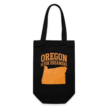 Oregon Is For Dreamers für Oregon Urlauber - Geschenkbeutel für Flaschen - Schwarz - Vorne