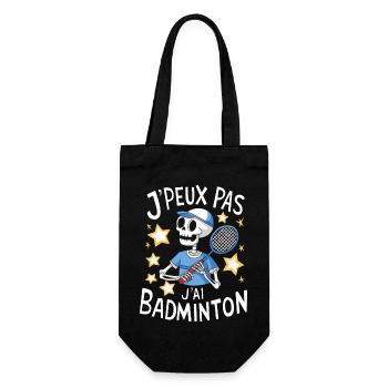 J'peux pas j'ai Badminton - Sac à bouteille - noir - Devant
