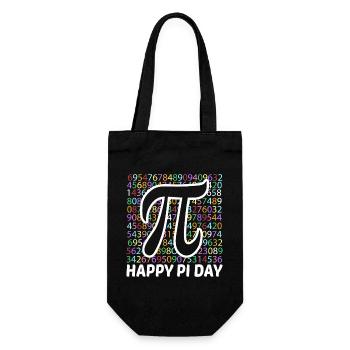 Happy Pi Day Kids Math Teachers Student Professor - Gift Bag for Bottles - black - Front