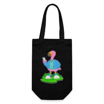 Flamingo Smartphone - Gift Bag for Bottles - black - Front