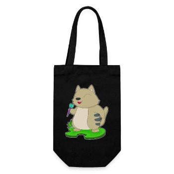 Katze Dart Dartpfeil - Geschenkbeutel für Flaschen - Schwarz - Vorne