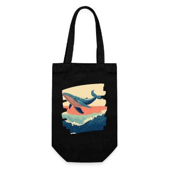 Baleine Rétro - Sac à bouteille - noir - Devant