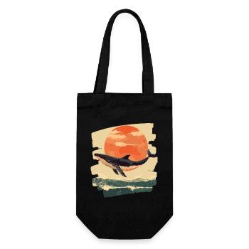Baleine Rétro - Sac à bouteille - noir - Devant