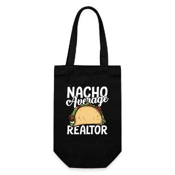 Nacho average realtor - Geschenkbeutel für Flaschen - Schwarz - Vorne
