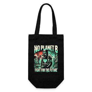 Pas de lutte de la planète B pour l’avenir - Sac à bouteille - noir - Devant