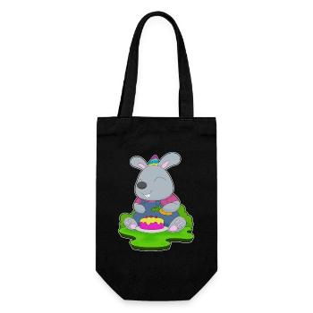 Bunny Birthday Farmer - Gift Bag for Bottles - black - Front