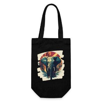Éléphant - Sac à bouteille - noir - Devant