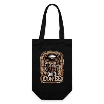 Coffee enjoyment for coffee drinkers and coffee lovers - Gift Bag for Bottles - black - Front
