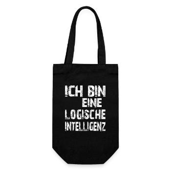 AI Saying I'm a Logical Intelligence - Gift Bag for Bottles - black - Front