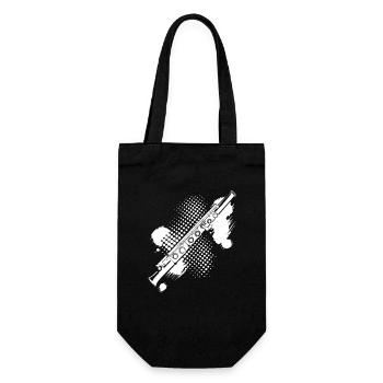 Flute stain - Gift Bag for Bottles - black - Front