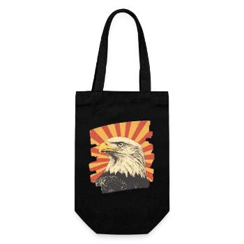 Adler - Geschenkbeutel für Flaschen - Schwarz - Vorne