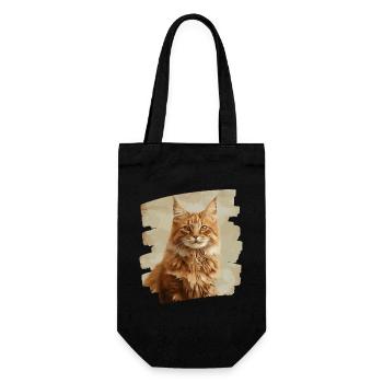 Maine coon - Sac à bouteille - noir - Devant