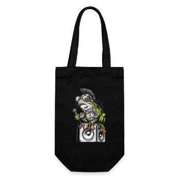 Frog Punk Street Art Graffiti Design - Gift Bag for Bottles - black - Front
