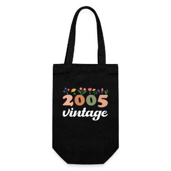 20 Années Vintage 2005 Anniversaire Femmes - Sac à bouteille - noir - Devant