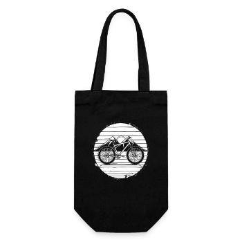 Mountain Bike Cyclist Graphic - Gift Bag for Bottles - black - Front