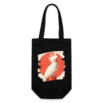 Cockatoo - Gift Bag for Bottles - black - Front