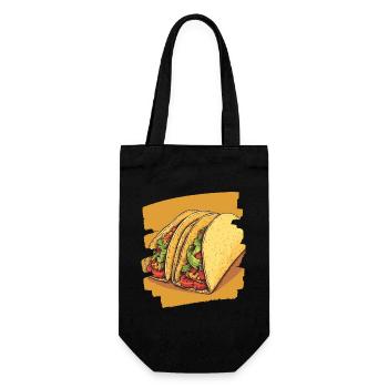 Taco - Geschenkbeutel für Flaschen - Schwarz - Vorne