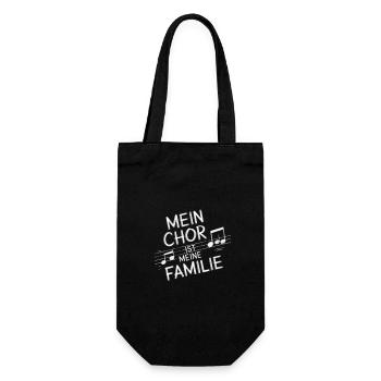 Mein Chor ist meine Familie Chorleiter Chorprobe - Geschenkbeutel für Flaschen - Schwarz - Vorne