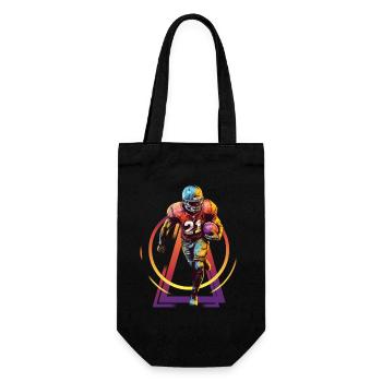 Joueur de football américain USA Amérique Sports Rétro - Sac à bouteille - noir - Devant