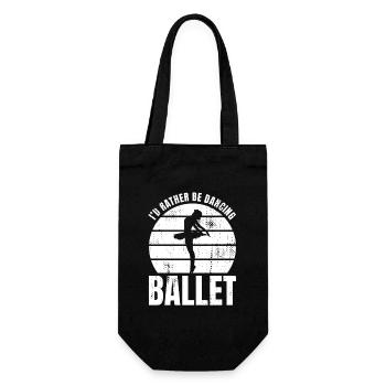 I'd rather dance ballet - Gift Bag for Bottles - black - Front