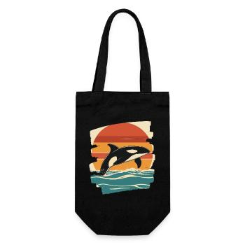 Orca - Geschenkbeutel für Flaschen - Schwarz - Vorne