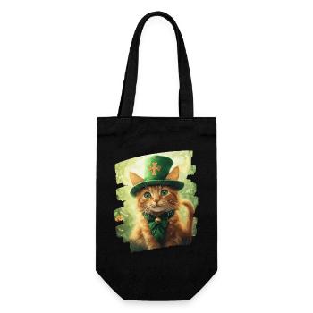 Chat de la Saint-Patrick - Sac à bouteille - noir - Devant