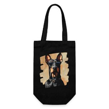 Doberman - Sac à bouteille - noir - Devant