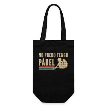 I Can't Have Vintage Padel Padel Racket - Gift Bag for Bottles - black - Front