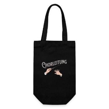 Chorleitung Chor Musik Dirigieren Chorleiterin - Geschenkbeutel für Flaschen - Schwarz - Vorne