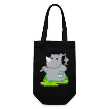 Pêche au poisson pêcheur rhinocéros - Sac à bouteille - noir - Devant