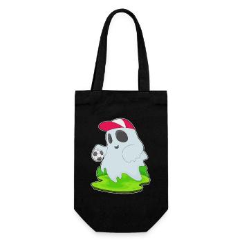Fantôme Halloween Football - Sac à bouteille - noir - Devant
