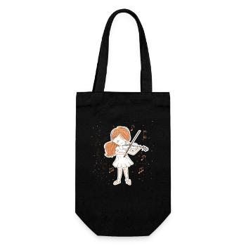 Little violinist - Gift Bag for Bottles - black - Front