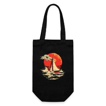 Voile Look des années 90 - Sac à bouteille - noir - Devant