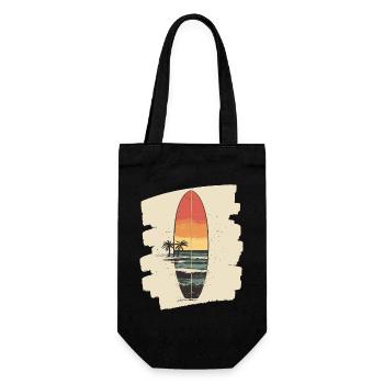 Surfboard - Gift Bag for Bottles - black - Front