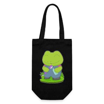 Frog Toothbrush - Gift Bag for Bottles - black - Front