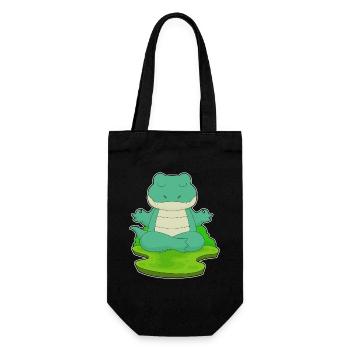 Crocodile Yoga Fitness Méditation - Sac à bouteille - noir - Devant