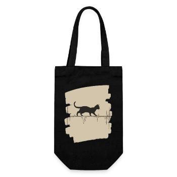 ECG chat - Sac à bouteille - noir - Devant