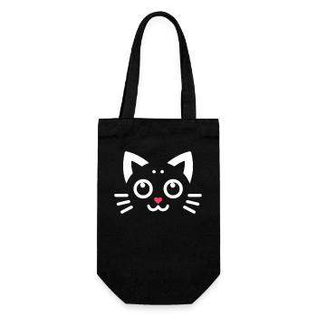 Kawaii Kittens, Pets - Gift Bag for Bottles - black - Front