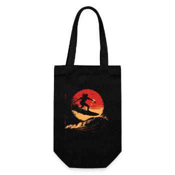 Surfer Sunset - Gift Bag for Bottles - black - Front