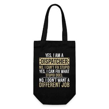 je suis répartiteur non je ne peux pas réparer stupide peux - Sac à bouteille - noir - Devant