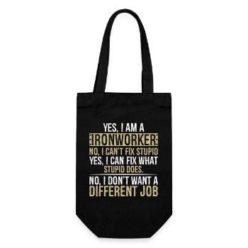 je suis ferronnier non je ne peux pas réparer stupide je - Sac à bouteille - noir - Devant
