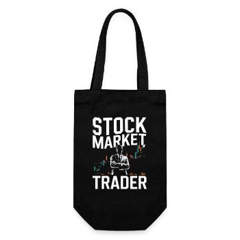 Trader boursier Graphique Trader boursier - Sac à bouteille - noir - Devant