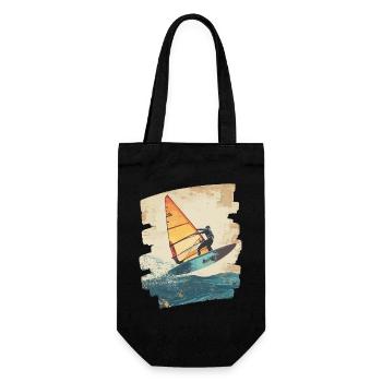 Windsurfers Windsurfing Surfing Water sports - Gift Bag for Bottles - black - Front
