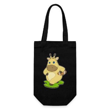 Giraffe American Football Sport - Gift Bag for Bottles - black - Front