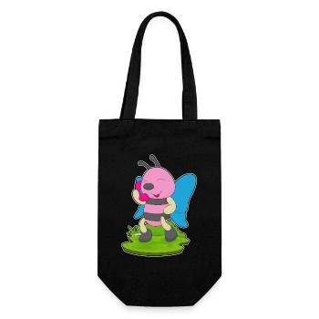 Butterfly Phone - Gift Bag for Bottles - black - Front