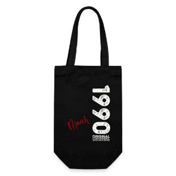 35ème anniversaire cadeau mari Vintage mars 1990 - Sac à bouteille - noir - Devant