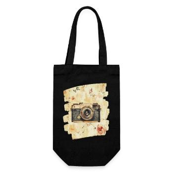 Kamera Fotograf Foto - Geschenkbeutel für Flaschen - Schwarz - Vorne